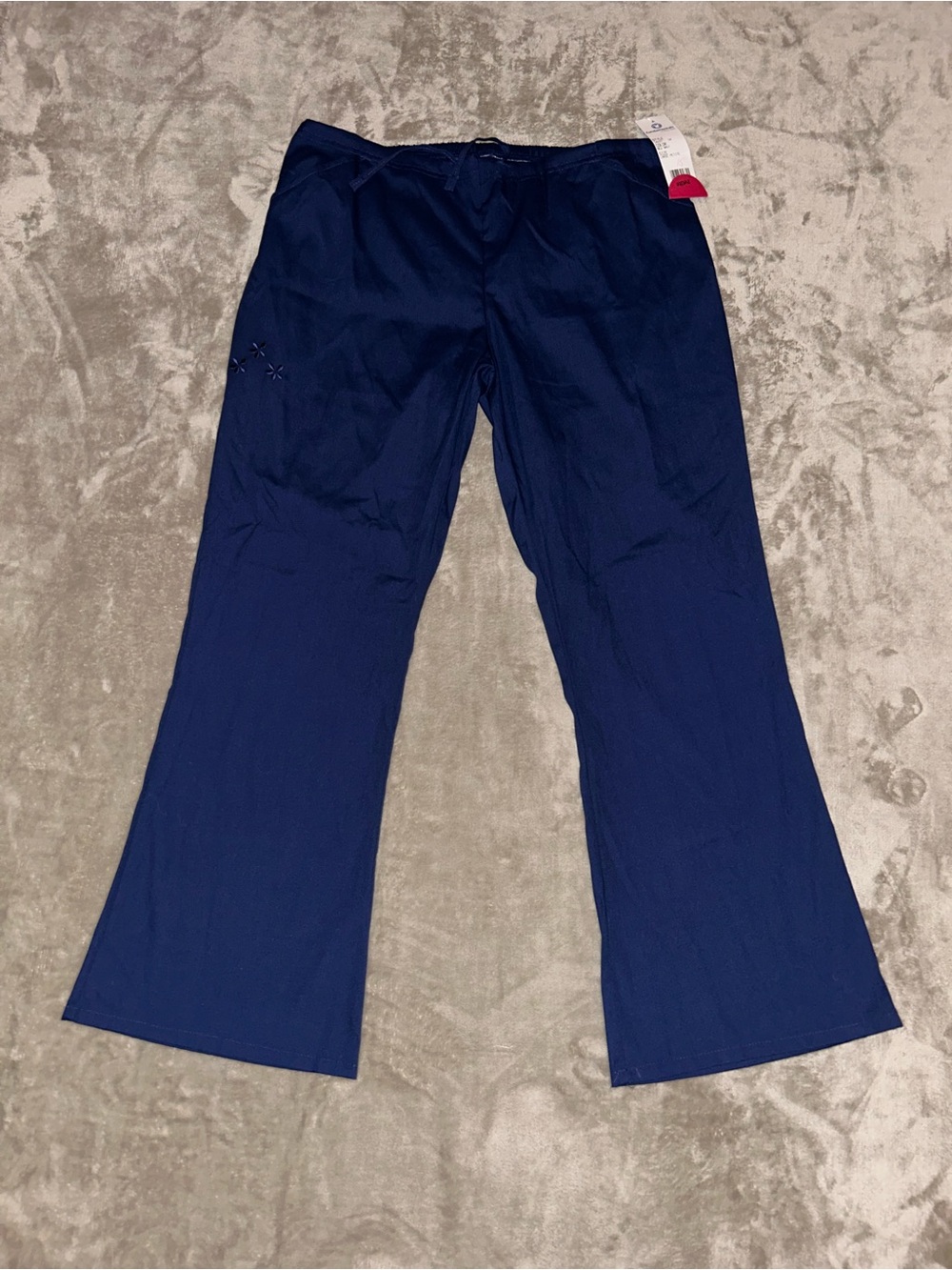 NWT Women’s New Navy Blue Stretch Fundamentals Scrub Pants Large Petite